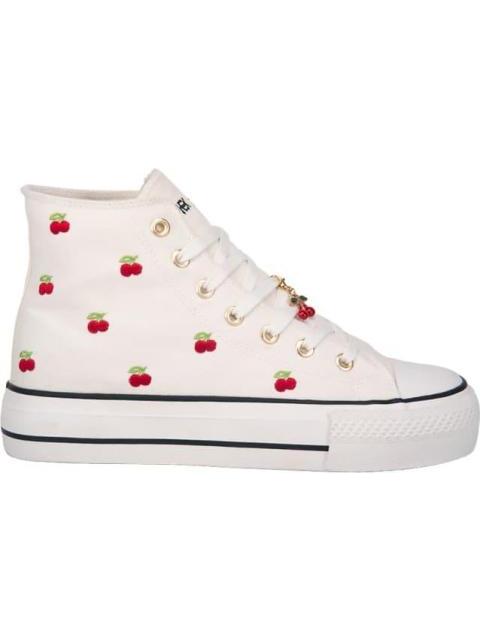 BOTA CASUAL VULCANIZADA NXT CEREZAS TEJIDAS BLANCO NEXT CO