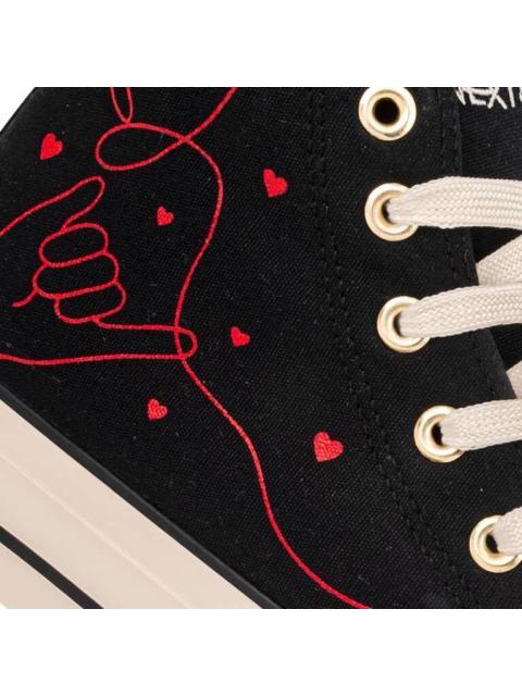 BOTA CASUAL VULCANIZADA NXT SAN VALENTIN NEGRO NEXT CO - Imagen 6