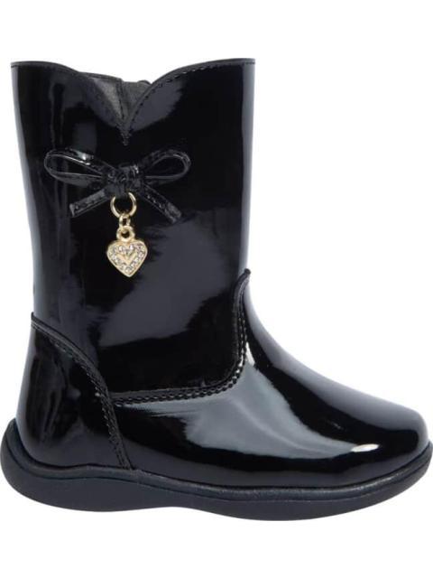 BOTA CHAROL CON MOÑO NEGRO VIVIS SHOES KIDS - Imagen 2