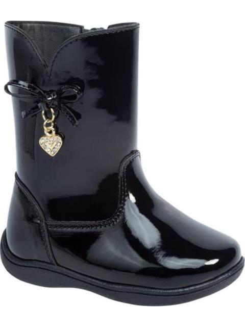 BOTA CHAROL CON MOÑO NEGRO VIVIS SHOES KIDS - Imagen 3