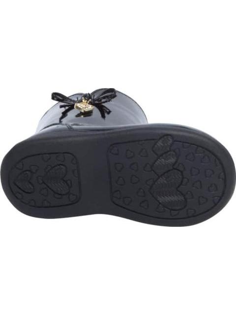 BOTA CHAROL CON MOÑO NEGRO VIVIS SHOES KIDS - Imagen 5