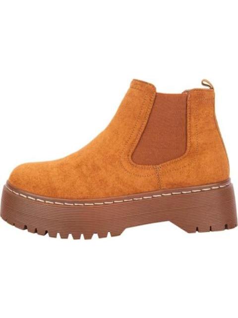 BOTA CHELSEA CON PLATAFORMA CAMEL GOODYEAR - Imagen 6