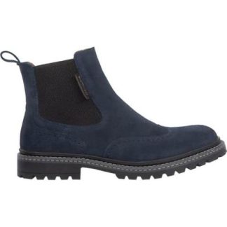 BOTA CHELSEA GAMUZA AZUL GOODYEAR