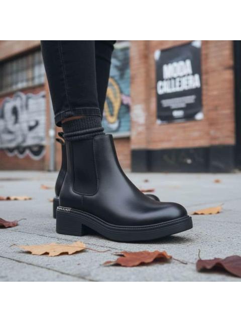 BOTA CHELSEA PLACA NEGRO TIERRA BENDITA