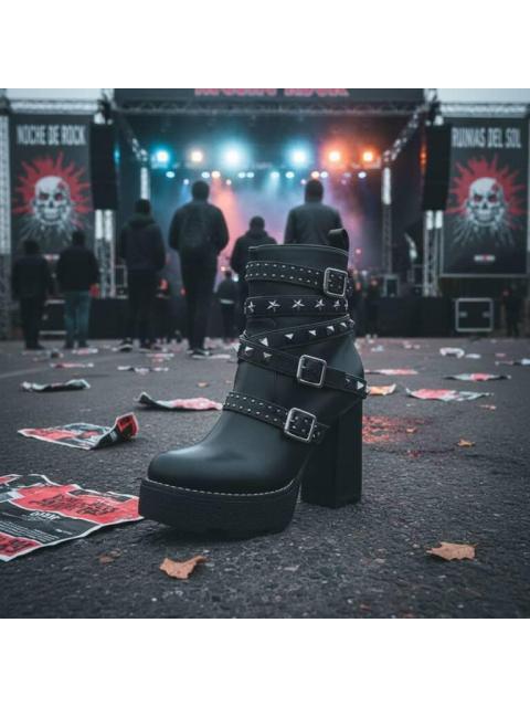 BOTA CON ESTOPEROLES NEGRO BELINDA PEREGRIN