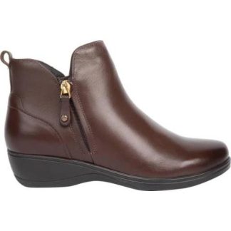 BOTA CONFORT PIEL DE BORREGO CUÑA CAFE CALZADO PAZSTOR