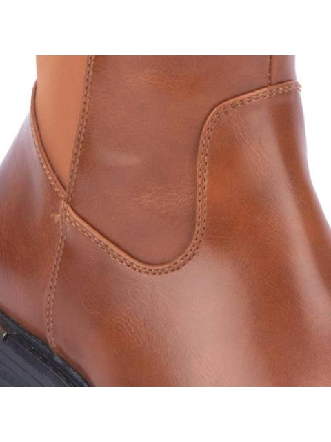 BOTA EXTRALARGA STRETCH COGNAC TIERRA BENDITA - Imagen 6