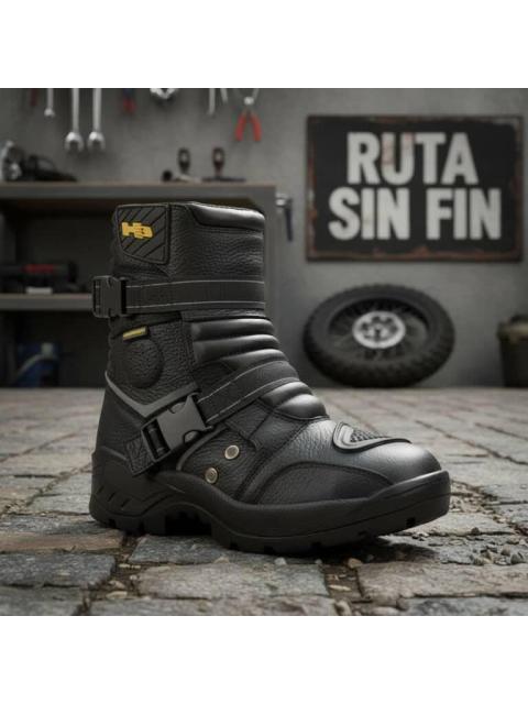 BOTA HEAVY BIKER NEGRO HUMMER