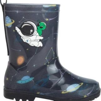 BOTA LLUVIA ASTRONAUTA NEGRO SCHATZ KIDS