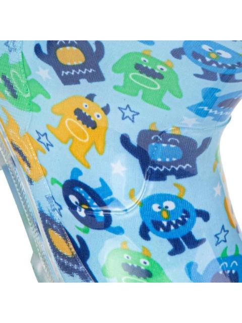 BOTA DE LLUVIA MONSTRUO AZUL SCHATZ KIDS - Imagen 6