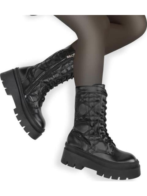 BOTA MILITAR CAPITONADA NEGRO GOODYEAR
