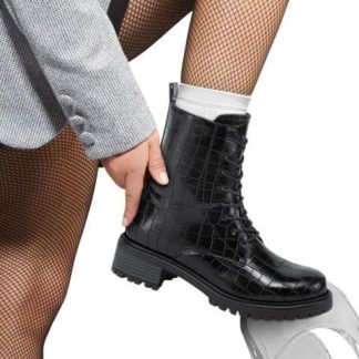 BOTA MILITAR CROCO NEGRO TIERRA BENDITA