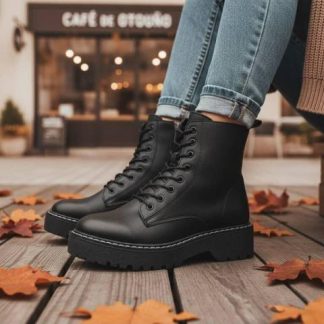 BOTA MILITAR PIEL VACUNO NEGRO GOODYEAR