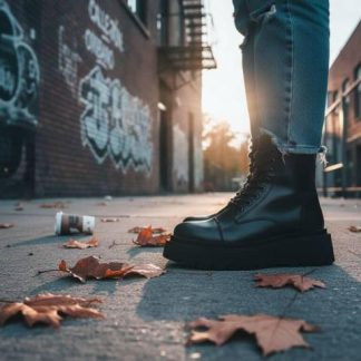 BOTA MILITAR PIEL VACUNO NEGRO LEVIS