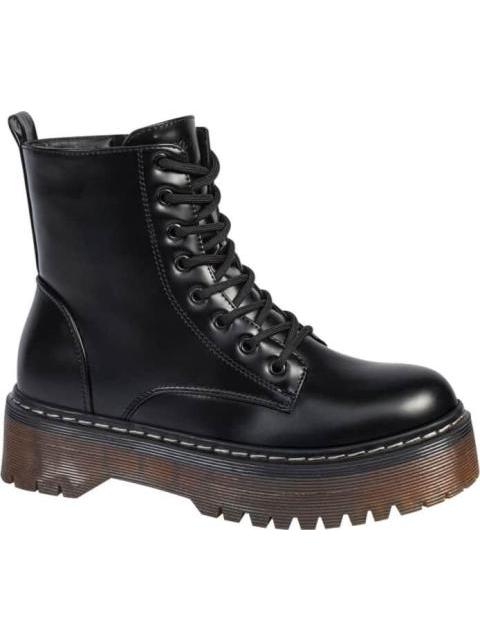 BOTA MILITAR CON PLATAFORMA NEGRO GOODYEAR - Imagen 2