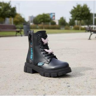 BOTA MILITAR STITCH NEGRO STITCH