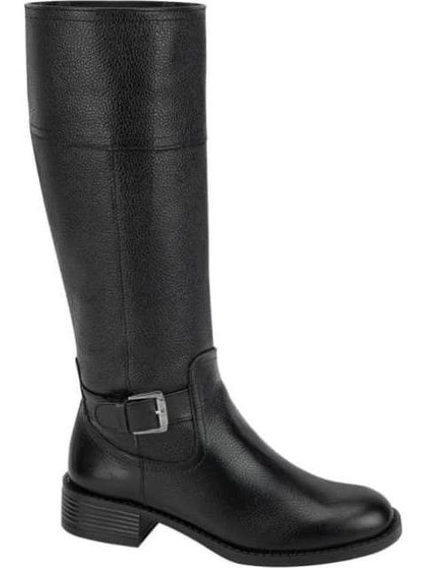 BOTA MONTAR PIEL VACUNO HEBILLA METALICA NEGRO VIVIS SHOES - Imagen 2