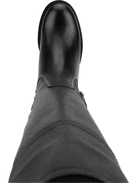BOTA MONTAR PIEL VACUNO HEBILLA METALICA NEGRO VIVIS SHOES - Imagen 3