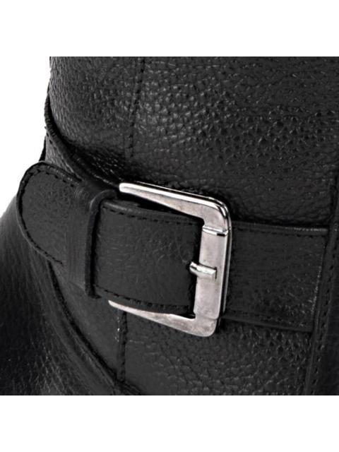 BOTA MONTAR PIEL VACUNO HEBILLA METALICA NEGRO VIVIS SHOES - Imagen 6
