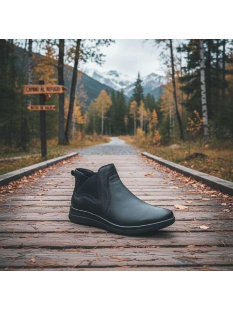 BOTA PIEL VACUNO NEGRO FLEXI