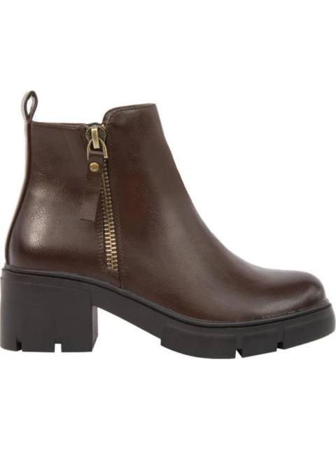BOTA TACON ANCHO CAFE TIERRA BENDITA