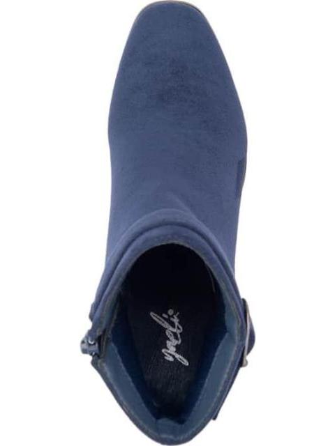BOTA TACON CON PEDRERIA AZUL MARINO YAELI - Imagen 3