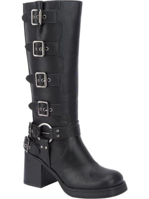 BOTA TACON CUADRADO NEGRO BELINDA PEREGRIN - Imagen 2