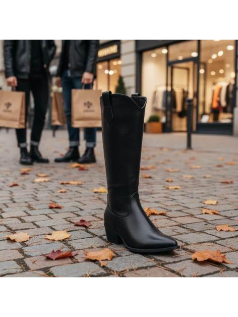 BOTA TEXANA NEGRO TIERRA BENDITA