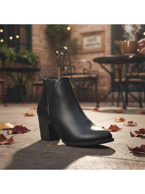 BOTA TEXANA PU TACON MEDIO NEGRO TIERRA BENDITA