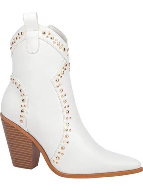 BOTA VAQUERA TACON ALTO BLANCO THALIA SODI - Imagen 2