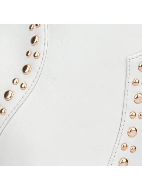 BOTA VAQUERA TACON ALTO BLANCO THALIA SODI - Imagen 6