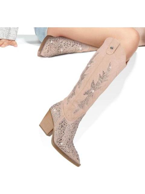 BOTA VAQUERA CON PEDRERIA NUDE THALIA SODI - Imagen 6