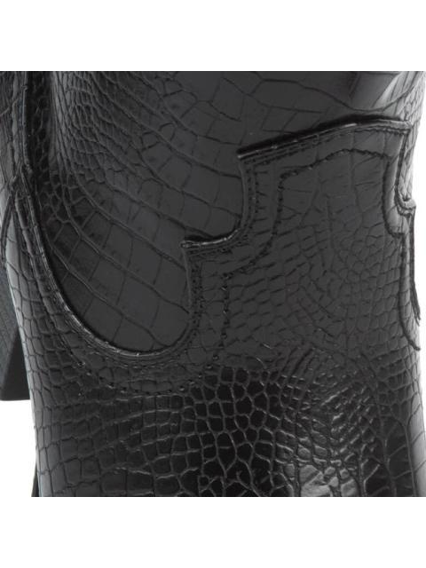 BOTA VAQUERA CROCO TACON MEDIO NEGRO TIERRA BENDITA - Imagen 7