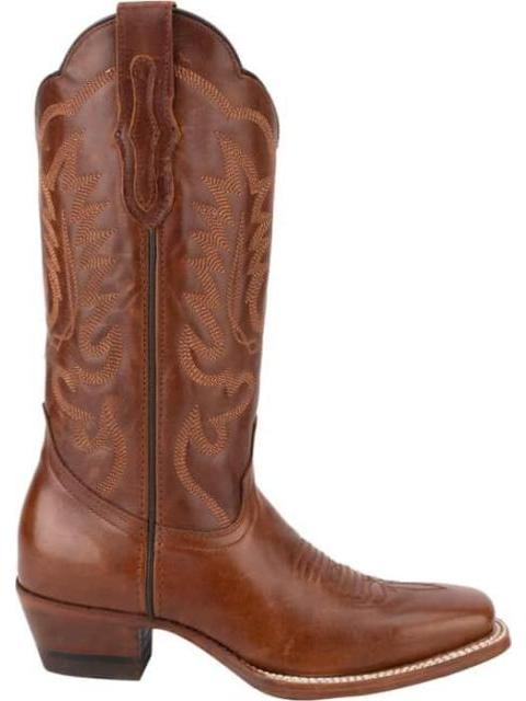 BOTA VAQUERA DE PIEL COGNAC JC MCCOY - Imagen 3