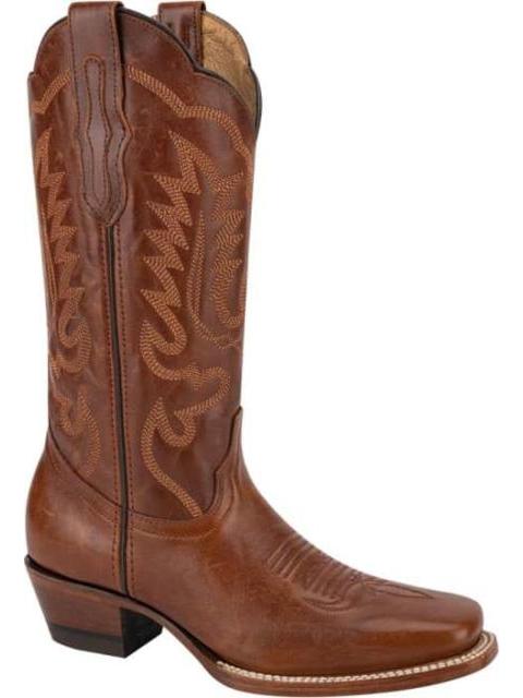BOTA VAQUERA DE PIEL COGNAC JC MCCOY - Imagen 4