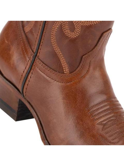 BOTA VAQUERA DE PIEL COGNAC JC MCCOY - Imagen 8