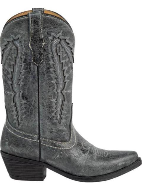 BOTA VAQUERA DE PIEL GRIS JC MCCOY - Imagen 2