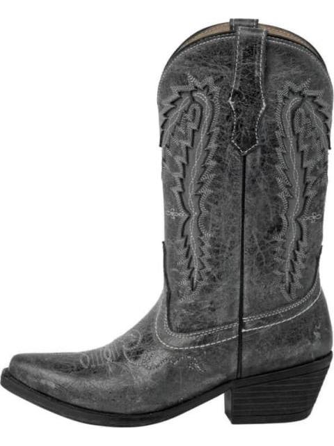 BOTA VAQUERA DE PIEL GRIS JC MCCOY - Imagen 6