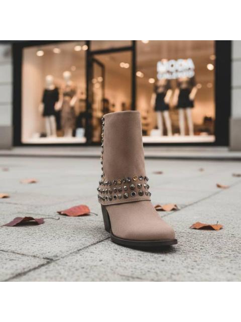 BOTA VAQUERA ESTOPEROLES TAUPE BELINDA PEREGRIN