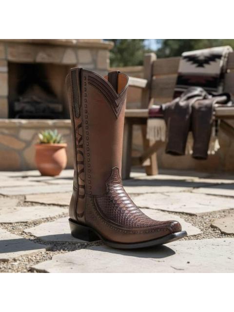 BOTA VAQUERA EXOTICA MIEL CUADRA