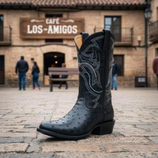 BOTA VAQUERA GRABADO NEGRO JC MCCOY