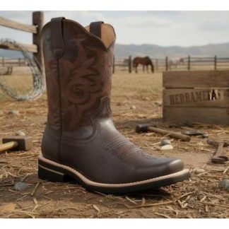 BOTA VAQUERA LISA CHOCOLATE JC MCCOY