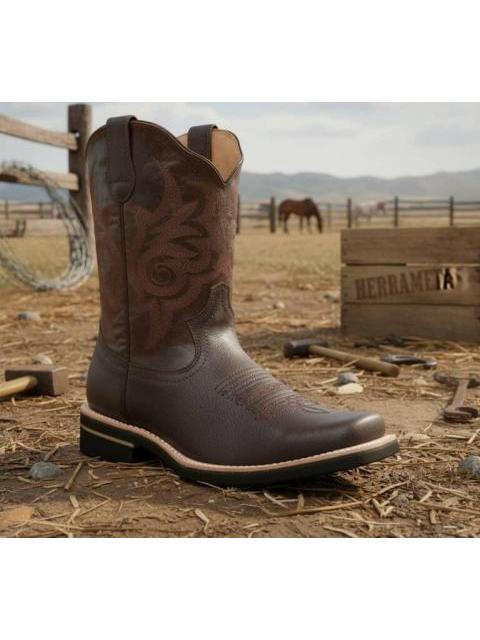 BOTA VAQUERA LISA CHOCOLATE JC MCCOY