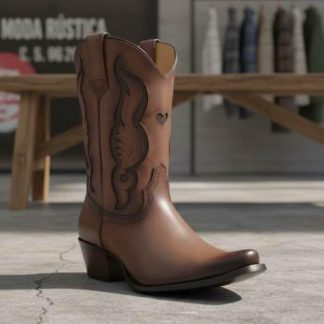 BOTA VAQUERA PIEL VACUNO COGNAC JC MCCOY