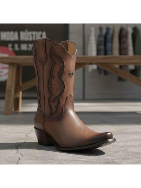 BOTA VAQUERA PIEL VACUNO COGNAC JC MCCOY