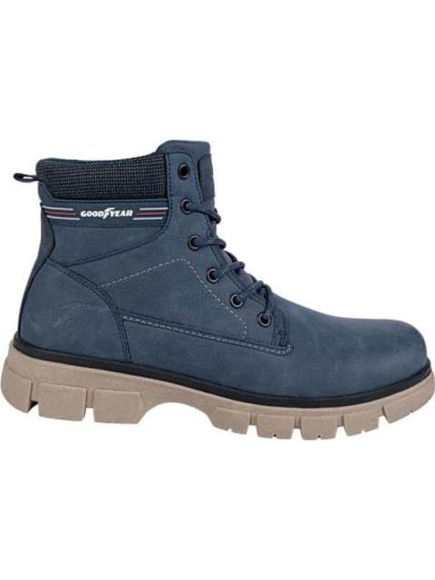 BOTA VESTIR CASUAL MODA AZUL MARINO GOODYEAR