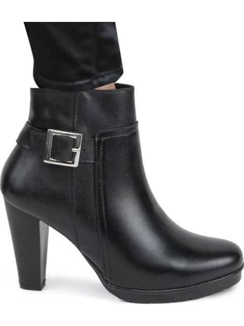 BOTA VESTIR DE PIEL NEGRO SAO PAULO