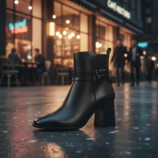 BOTA VESTIR PIEL VACUNO NEGRO QUIRELLI