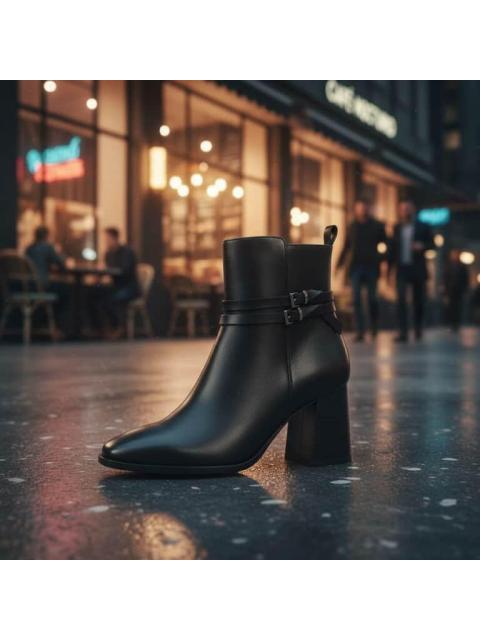 BOTA VESTIR PIEL VACUNO NEGRO QUIRELLI
