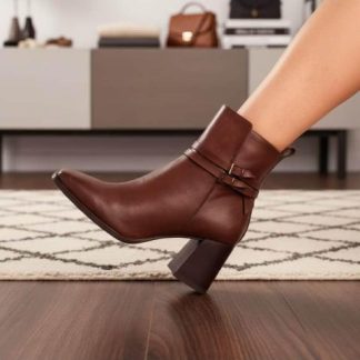BOTA VESTIR PIEL VACUNO ROJO LADRILLO QUIRELLI